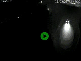 Caméra autoroute à la jonction entre l'A7 et la D301 (Boulevard urbain Sud de Lyon) à Feyzin, au sud de Lyon. Vue orientée vers Mions