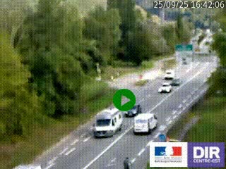 Webcam info trafic à proximité de Vizille sur la N85, au niveau du point de vue du Saut du Moine à Champagnier