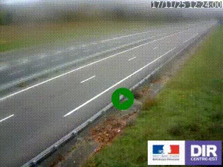 Webcam autoroute sur l'A77 à hauteur de Pouilly-sur-Loire en direction de Nevers