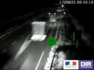 Webcam routière sur la RN7 à hauteur de Toulon-sur-Allier, entre Moulins et Vichy