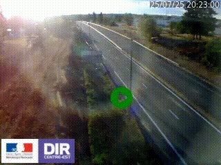 Webcam à Mably, à proximité de Roanne en direction de Moulins sur la N7