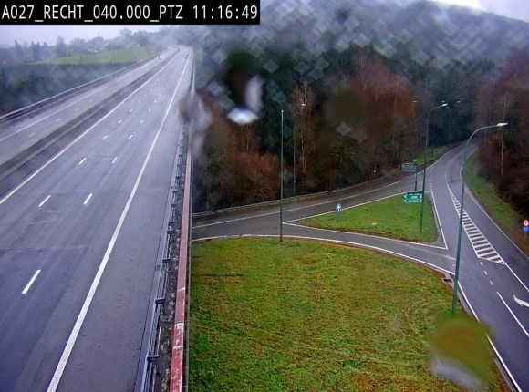 Webcam sur A27/E42 après Malmedy. Vue orientée vers l'Allemagne