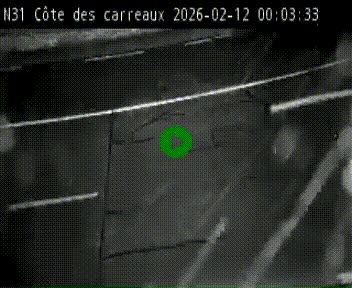 Webcam en haut de la Côte des Carreaux sur la N31 à Avesnes-en-Bray. Vue orientée vers Rouen