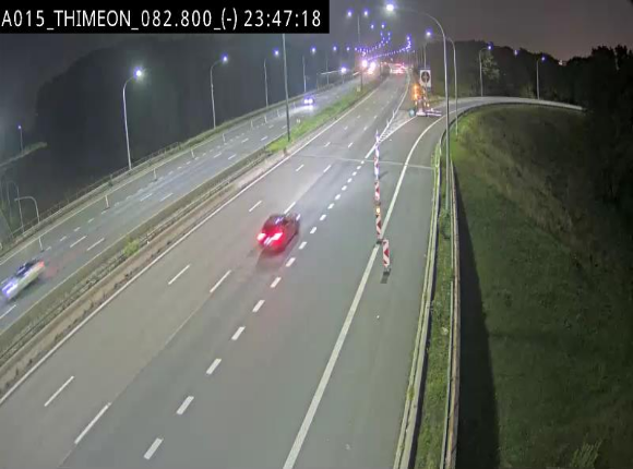 Caméra trafic Belgique - Thiméon - E42, jonction avec A54 (E420) direction La Louvière/Charleroi - BK 82.82