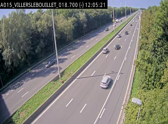 Webcam autoroute Belgique - Villers-le-Bouillet - E42 direction Liège - BK 18.7