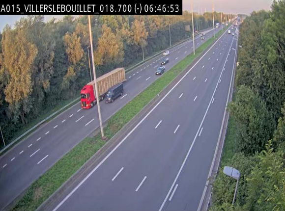 Webcam autoroute Belgique - Villers-le-Bouillet - E42 direction Liège - BK 18.7