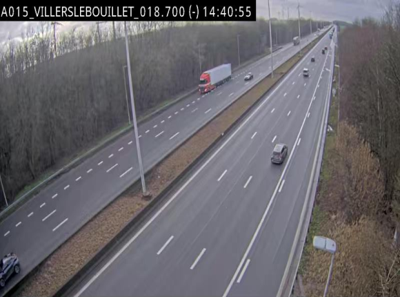 Webcam autoroute Belgique - Villers-le-Bouillet - E42 direction Liège - BK 18.7