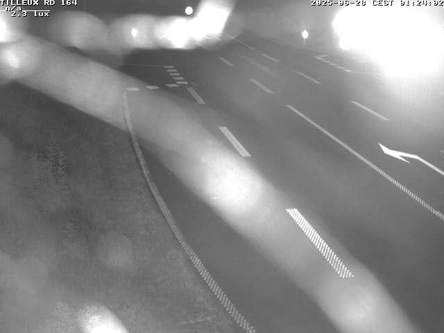 Webcam sur la RD164 à Tilleux. Vue orientée vers Neufchâteau
