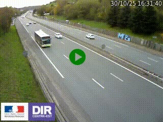 Webcam routière à Saint-Etienne-Terrenoire sur la RN88 avant la jonction entre l'A72 et le Boulevard Périphérique de Saint-Etienne