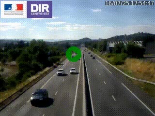 Caméra autoroute à Saint-Etienne (Les Littes) à hauteur du Ikea Saint-Etienne sur l'A72 en direction de Roanne