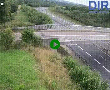 Webcam sur A84 à hauteur de Pont-Farcy, au niveau du pont autoroutier sur la Vire, au sud de Saint-Lô