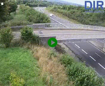 Webcam sur A84 à hauteur de Pont-Farcy, au niveau du pont autoroutier sur la Vire, au sud de Saint-Lô