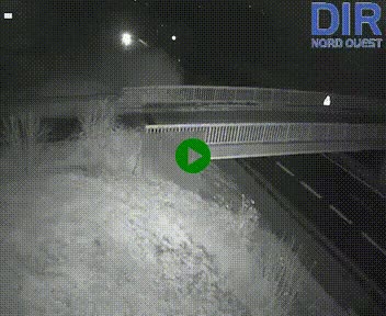 Webcam sur A84 à hauteur de Pont-Farcy, au niveau du pont autoroutier sur la Vire, au sud de Saint-Lô