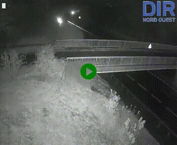 Webcam sur A84 à hauteur de Pont-Farcy, au niveau du pont autoroutier sur la Vire, au sud de Saint-Lô