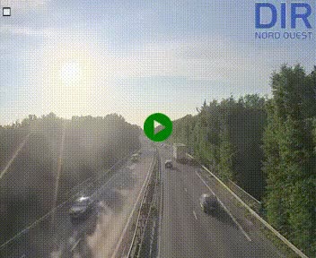 Webcam sur le périphérique de Caen (N814) à l'est de la ville, à Mondeville hauteur de la sortie 2, Presqu'île-Rives de l'Orne, au bout de l'autoroute A13