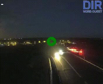 Webcam au début de l'A84 sur le périphérique Ouest de Caen (N814) à hauteur de la sortie 9, Porte de Bretagne