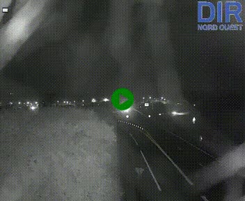 Webcam au début de l'A84 sur le périphérique Ouest de Caen (N814) à hauteur de la sortie 9, Porte de Bretagne