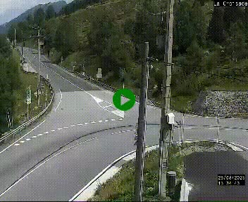 Webcam au carrefour de la croisade, à la jonction entre la N22 et la N320, avant le poste de douane franco-andorrane. Webcam à 1790 mètres d'altitude