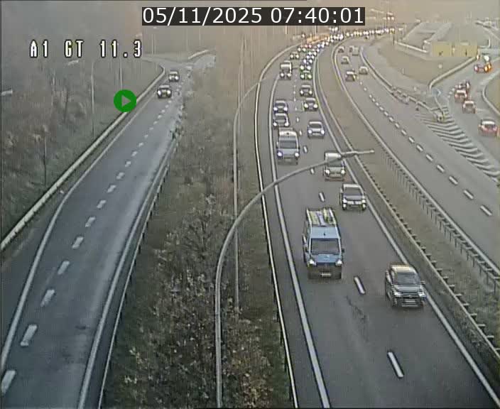 Traffic live webcam Luxembourg Senningerberg - A1 direction Allemagne - BK 11.3
