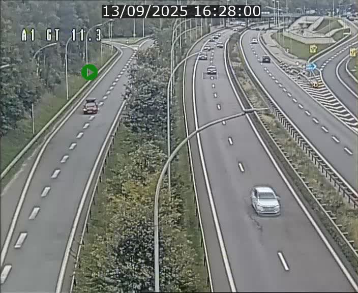 Traffic live webcam Luxembourg Senningerberg - A1 direction Allemagne - BK 11.3