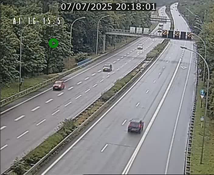 Traffic live webcam Luxembourg Munsbach - A1 direction Luxembourg - BK 15.5