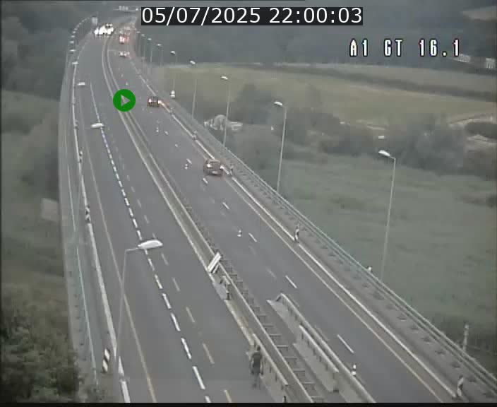 Traffic live webcam Luxembourg Niederanven - A1 direction Allemagne - BK 16.1