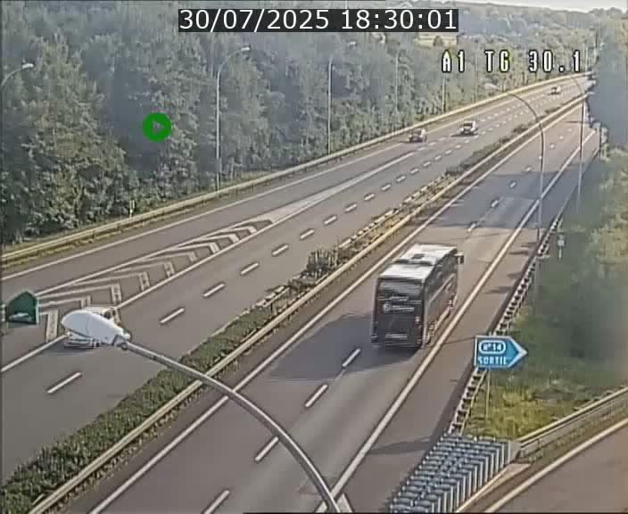 Traffic live webcam Luxembourg Grevenmacher - A1 direction Luxembourg - BK 30.1