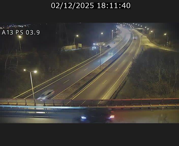 Traffic live webcam Luxembourg Differdange - A13 direction Esch-sur-Alzette - BK 3.9