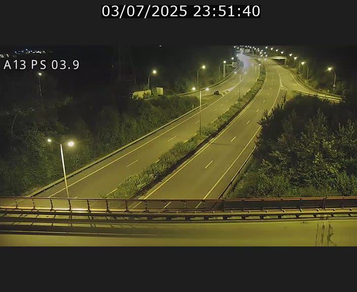 Traffic live webcam Luxembourg Differdange - A13 direction Esch-sur-Alzette - BK 3.9