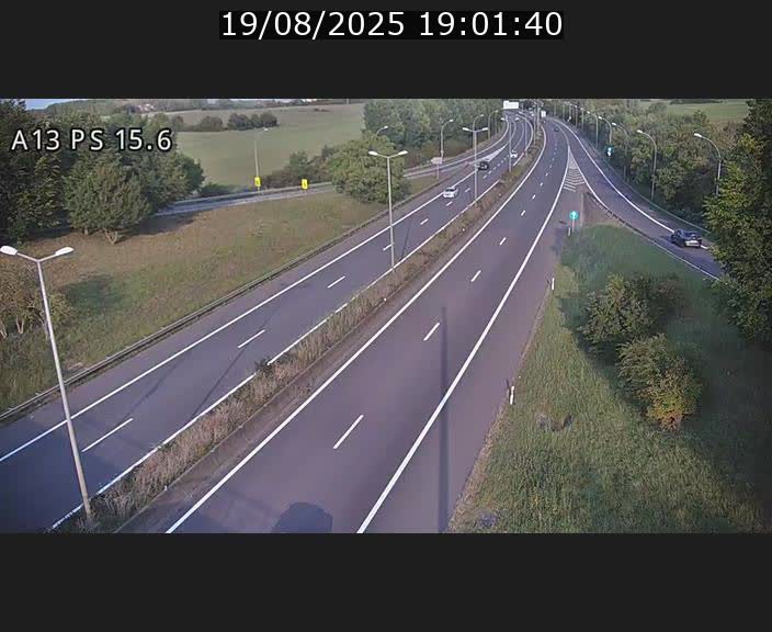 Traffic live webcam Luxembourg Kayl - A13 direction Dudelange - BK 15.6