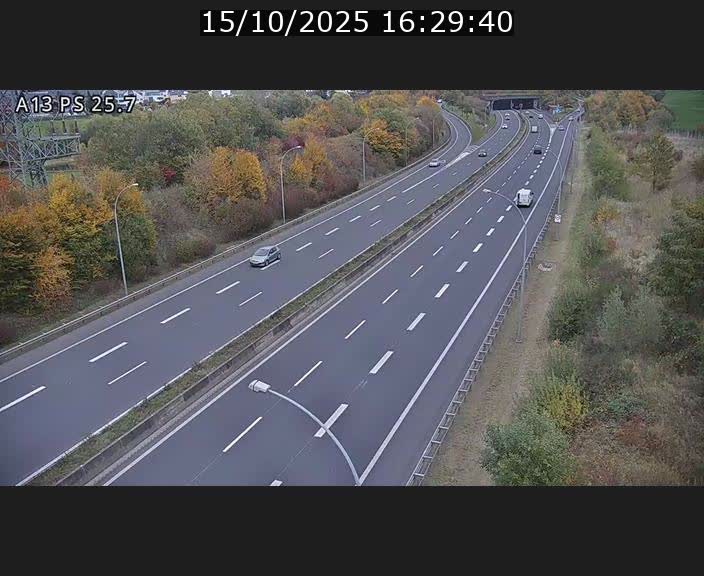Traffic live webcam Luxembourg Frisange - A13 direction Allemagne - BK 26