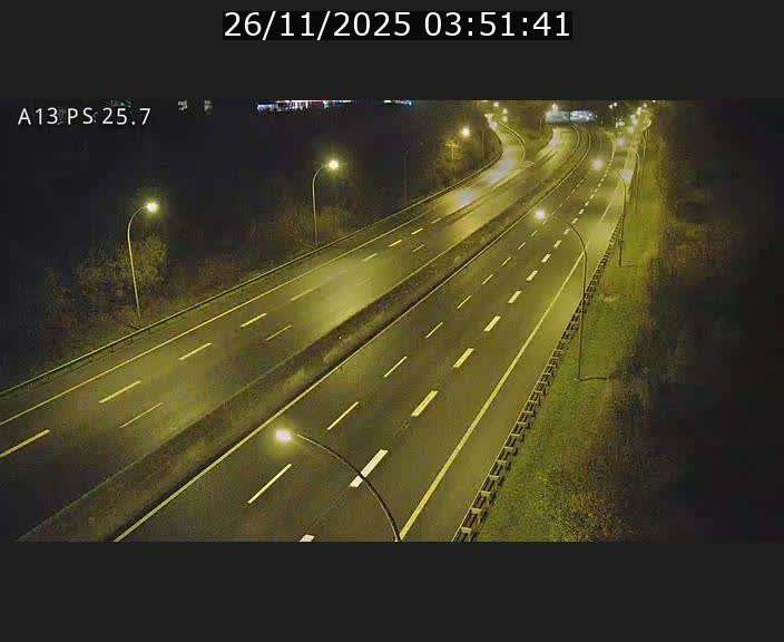 Traffic live webcam Luxembourg Frisange - A13 direction Allemagne - BK 26