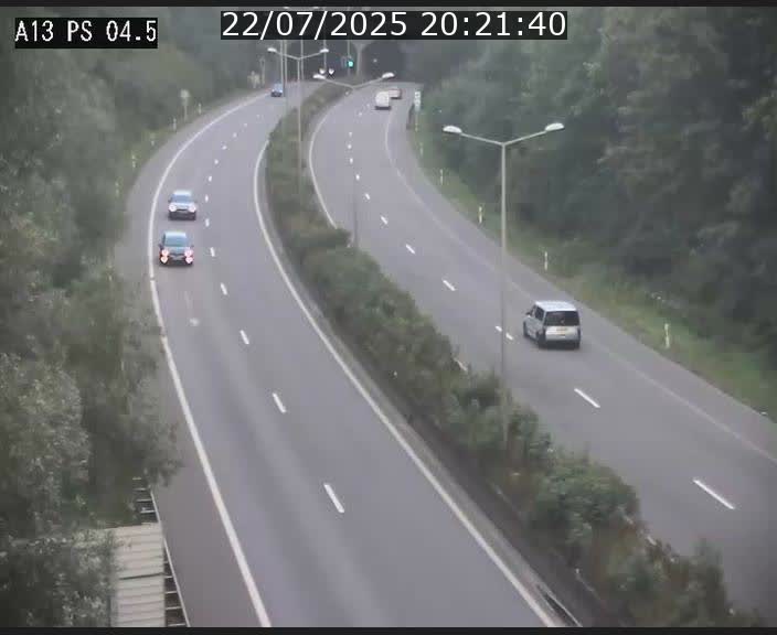 Traffic live webcam Luxembourg Differdange - A13 direction Esch-sur-Alzette - BK 4.5