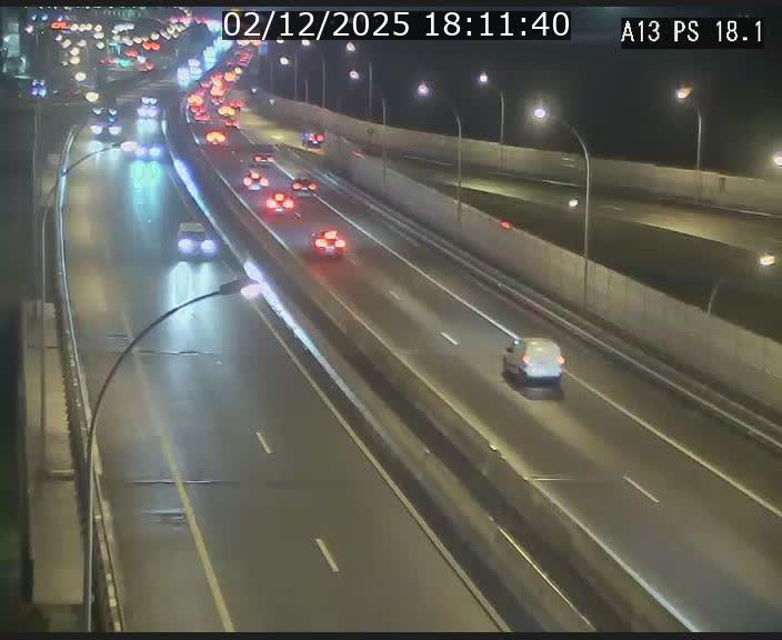 Traffic live webcam Luxembourg Dudelange - A13 direction Croix de Bettembourg - BK 18.1