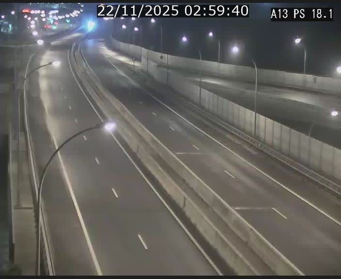 Traffic live webcam Luxembourg Dudelange - A13 direction Croix de Bettembourg - BK 18.1