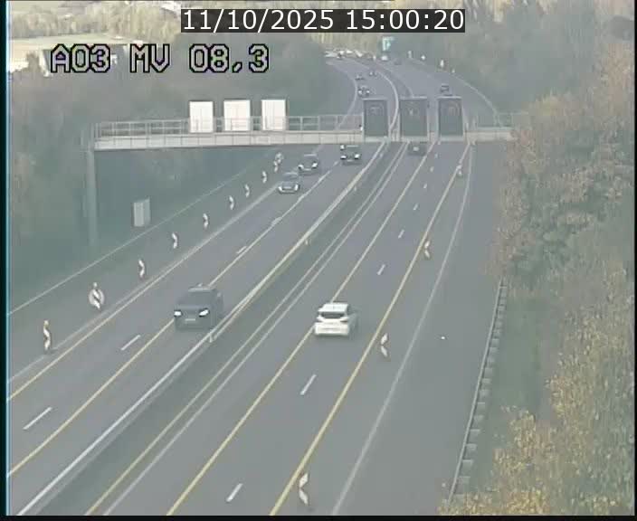 Webcam Autoroute après la Croix de Bettembourg en direction de Luxembourg sur l'A3