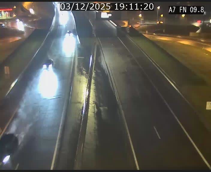 Caméra trafic Luxembourg - A7, Tunnel Gousselerbierg, sortie sud, direction rond-point Lorentzweiler (BK 9.9)