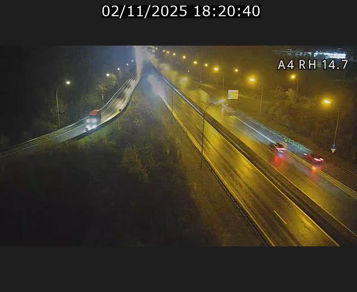 Traffic live webcam Luxembourg Jonction Lankelz - A4 - BK 14.7 - direction Luxembourg