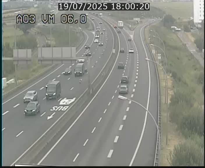 Traffic live webcam Luxembourg Aire de Berchem - A3 - BK 6 - direction France