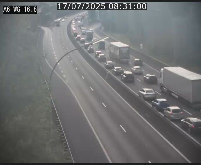 Traffic live webcam Luxembourg Aire de Capellen - A6 - BK 16.6 - direction Luxembourg/France/Allemagne