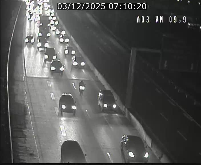 Webcam Autoroute à la Croix de Bettembourg - A3 - BK 9.9 - direction France