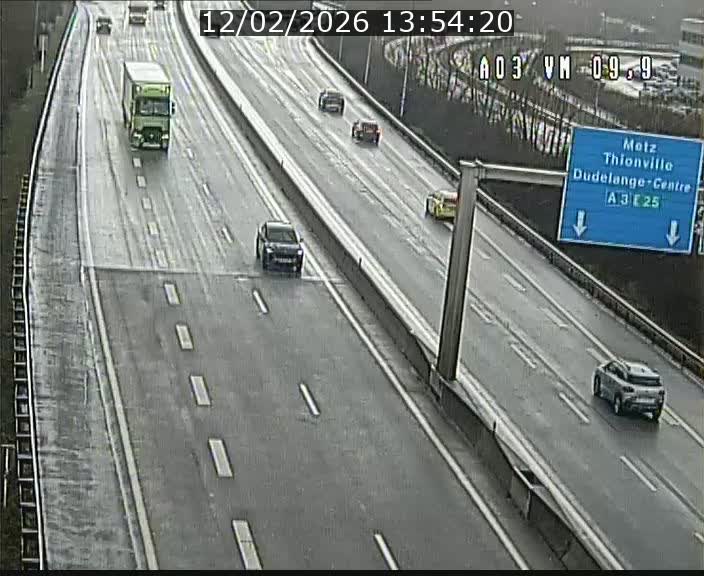Webcam Autoroute à la Croix de Bettembourg - A3 - BK 9.9 - direction France