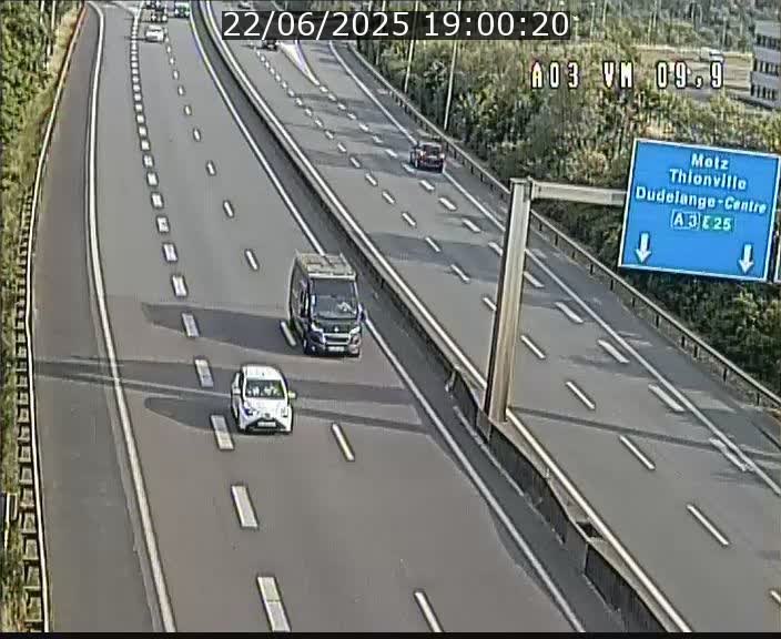 Webcam Autoroute à la Croix de Bettembourg - A3 - BK 9.9 - direction France