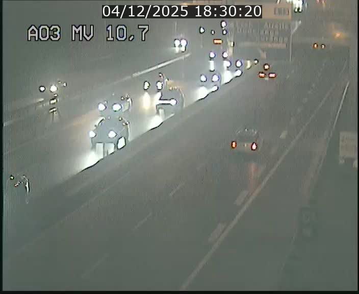 Traffic live webcam Luxembourg Croix de Bettembourg - A3 - BK 10.7 - direction France