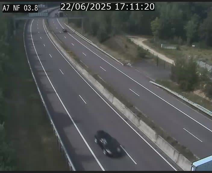 Webcam autoroute A7 au Luxembourg à la sortie du Tunnel Stafelter vers le Nord