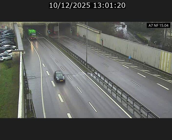 Caméra trafic Luxembourg - A7, Tunnel Mersch, entrée sud, direction Ettelbruck