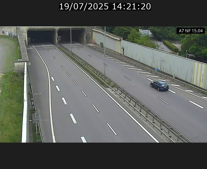 Caméra trafic Luxembourg - A7, Tunnel Mersch, entrée sud, direction Ettelbruck