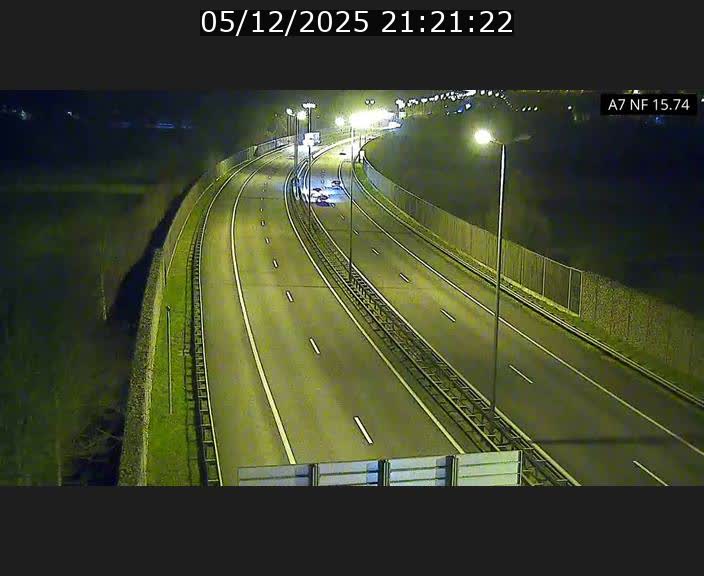 Caméra trafic Luxembourg - A7, Tunnel Mersch, entrée nord, direction Lorentzweiler