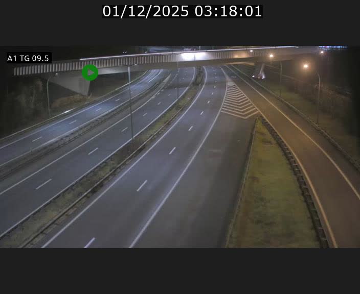 Traffic live webcam Luxembourg Jonction Grünewald - A1 direction Luxembourg-ville - BK 9.5