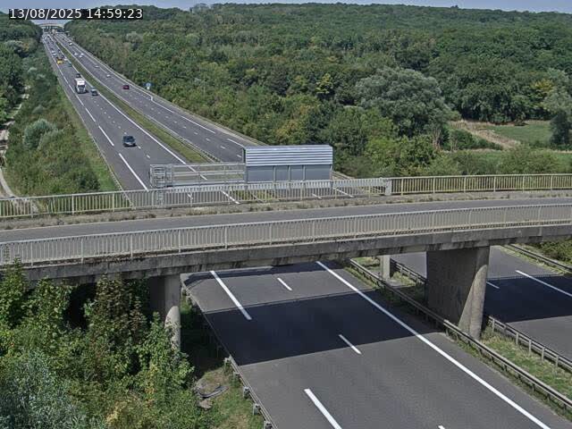 Caméra autoroute France - A31, Zoufftgen direction Luxembourg-ville, à la frontière entre la France et le Luxembourg